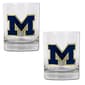 NCAA Michigan Wolverines 2pc. Rocks Glass Set - image 1