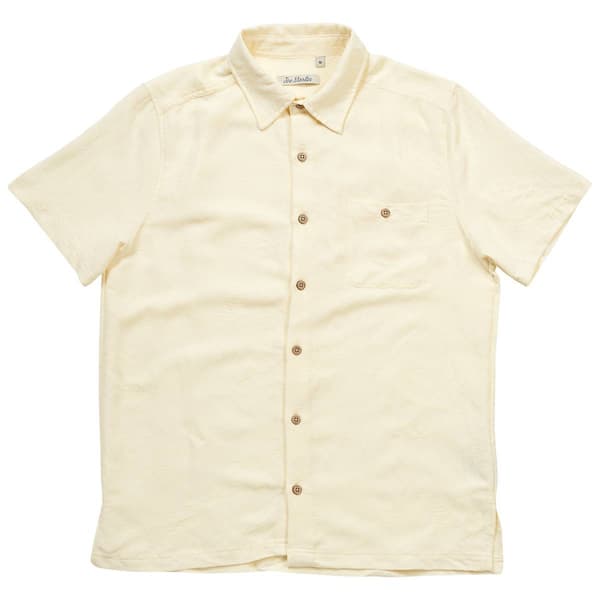 Mens Joe Marlin Solid Jacquard Button Down Shirt
