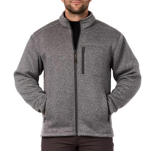 Mens Smith's Sherpa Lined Fleece Full Zip Jacket - image 