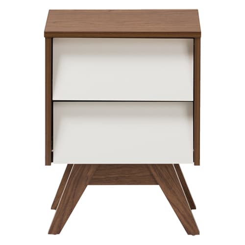 Baxton Studio Hildon 2 Drawer Storage Nightstand