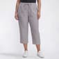 Plus Size Jordana Rose Seersucker Stripe Capris - image 1