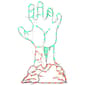 National Tree 36in. Halloween LED Zombie Hand Wall Decor - image 1