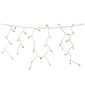 Northlight 3.5ft. 100ct. Orange Mini Icicle Christmas Lights - image 3