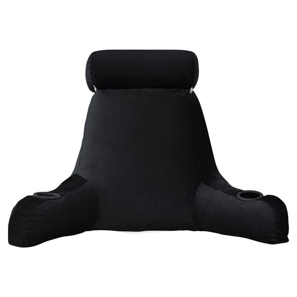 Sweet Home Collection Large Bed Rest Pillow w/Cup Holders - image 