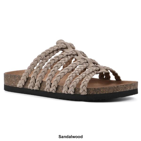 Womens White Mountain Hamza Strappy Footbed Sandals