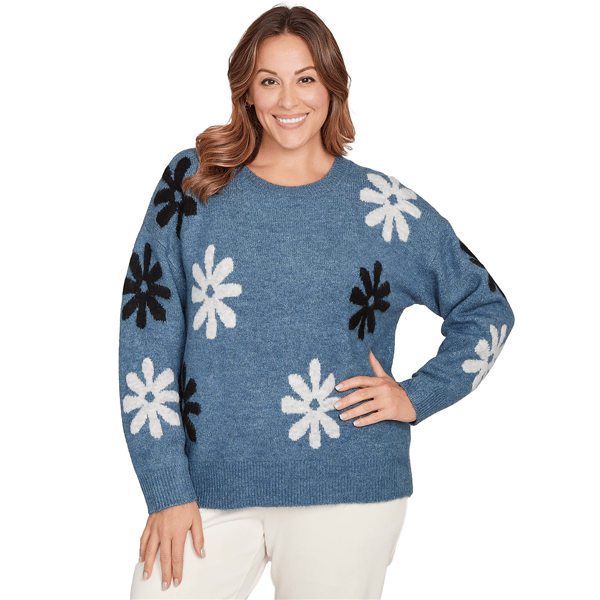 Plus Size Skyes the Limit Fashion Essentials Long Sleeve Crew S