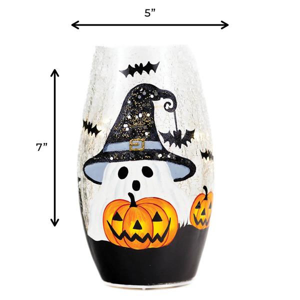 A Cheerful Giver® Boo & Pumpkin Short Vase