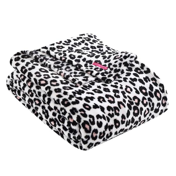 Betsey Johnson Betseys Leopard Plush-Fleece Blanket - image 