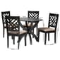 Baxton Studio Edona Modern Sand Fabric 5pc. Dining Set - image 8