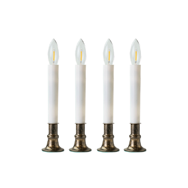 IMC Arlington Antique Bronze LED Window Candle W/Sensor 4pc. Set