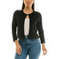 Womens Nina Leonard 3/4 Sleeve Pointelle Stitch Bolero Shrug - image 1