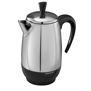 Eurolux Percolator Coffee Maker Pot - 9 Cups | Durable Stainless Steel Material | Brew Coffee on Fire, Grill or Stovetop | No Electricity, No Bad