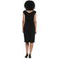 Womens Connected Apparel Sleeveless Rhinestone Neck Sheath Dress - image 2