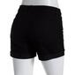 Juniors Celebrity Pink Mid Rise Frayed Denim Short Shorts - image 2