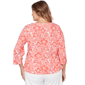 Plus Size Hearts of Palm Printed Essentials Tropical Blouse - image 2