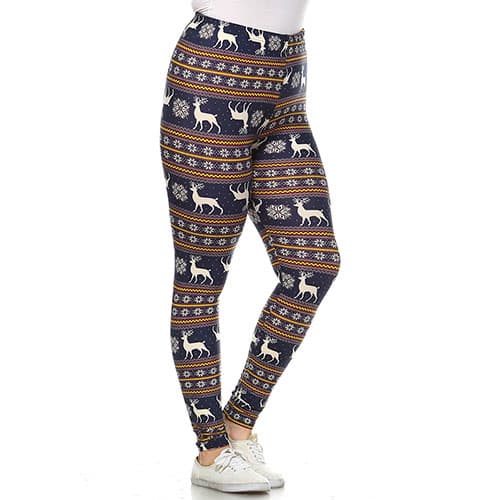 Plus Size White Mark Leggings