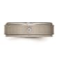 Mens Gentlemens Classics&#8482; Titanium Rounded Edge Diamond Band - image 4