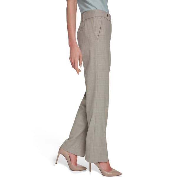 Womens Tommy Hilfiger Fly Front Seam Plaid Dress Pants