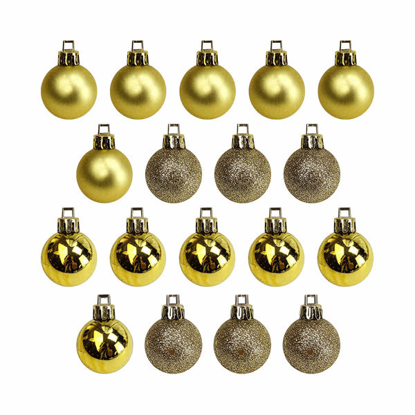 Northlight 18ct. Vegas Gold 4-Finish Christmas Ball Ornaments