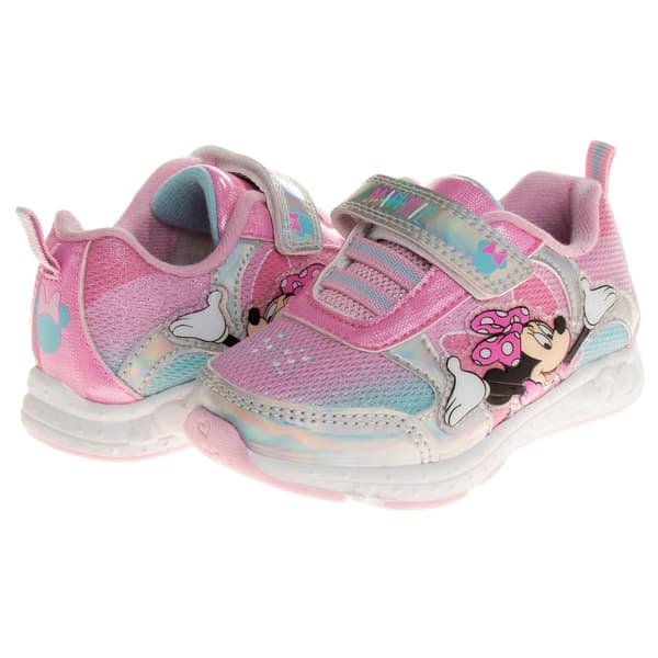 Little Girls Disney Minnie Mouse Light-Up Fashion Sneakers