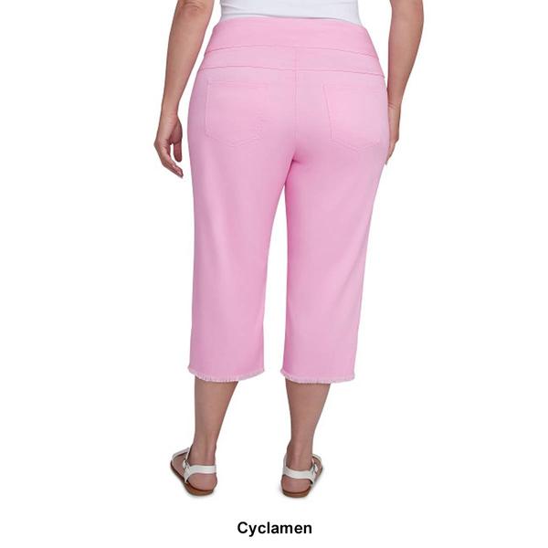 Plus Size Ruby Rd. Spring Oasis Solid Denim Capri Pants - Boscov's