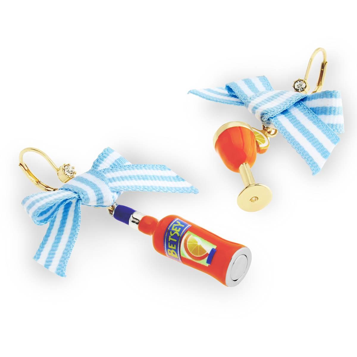 Betsey Johnson Girl Dinner Betsey Spritz Drop Earrings