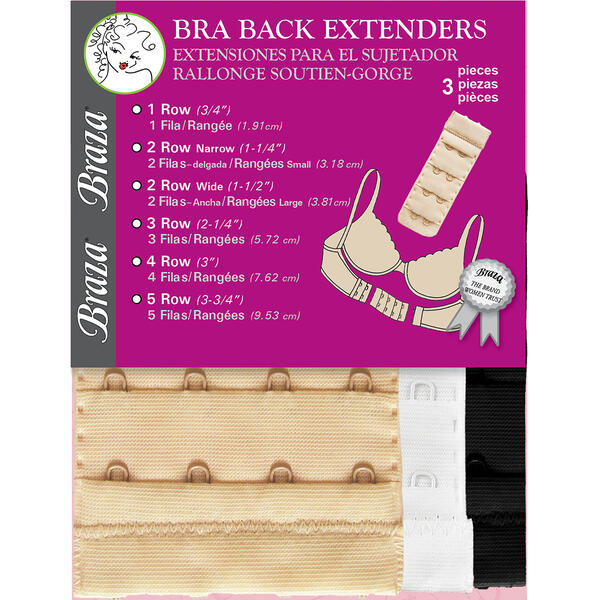 Womens Braza Assorted 4 Hook Extenders - image 