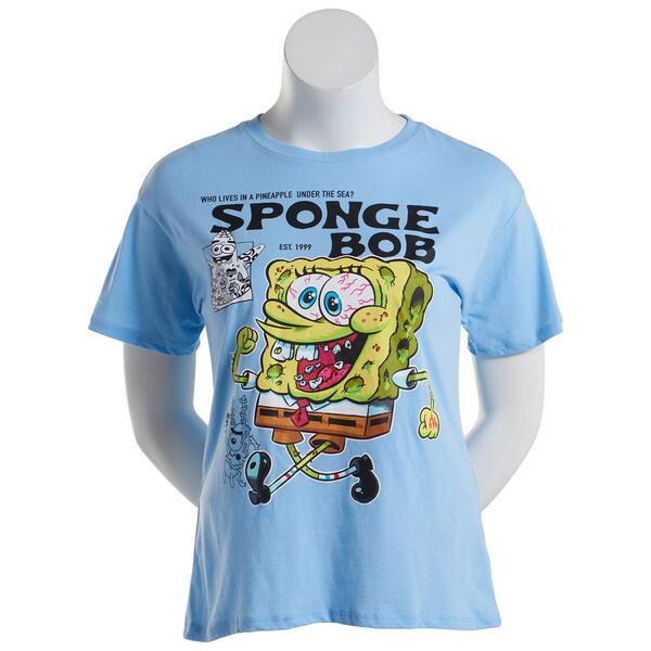 Juniors Freeze Krusty Spongebob Graphic Boyfriend Tee - image 