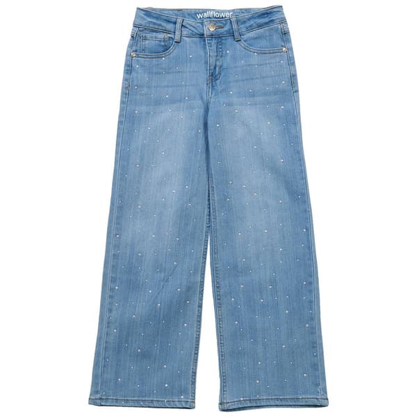 Girls &#40;7-16&#41; Wallflower&#174; Girl Alexis Embellished Wide Leg Jeans