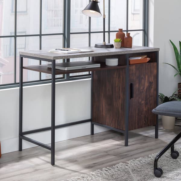 Sauder Market Commons Single Pedestal Desk