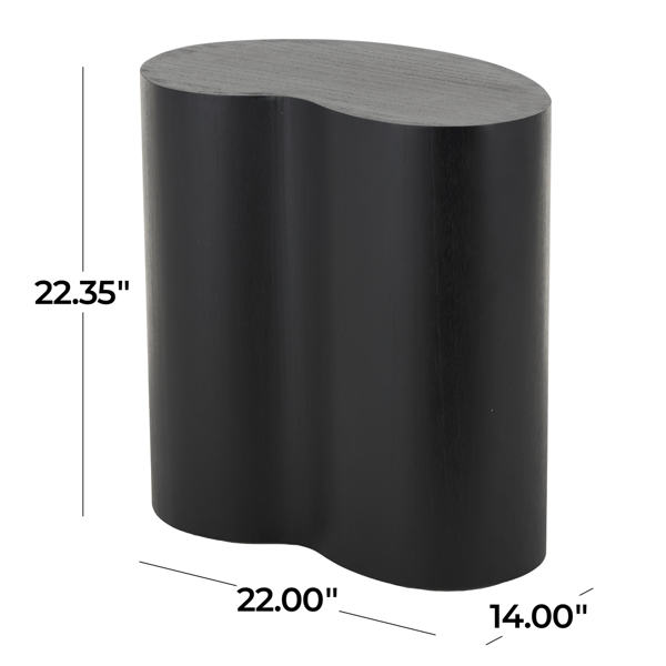 9th & Pike® Modern Black Wood Accent Table