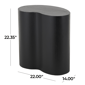 9th & Pike® Modern Black Wood Accent Table - image 3