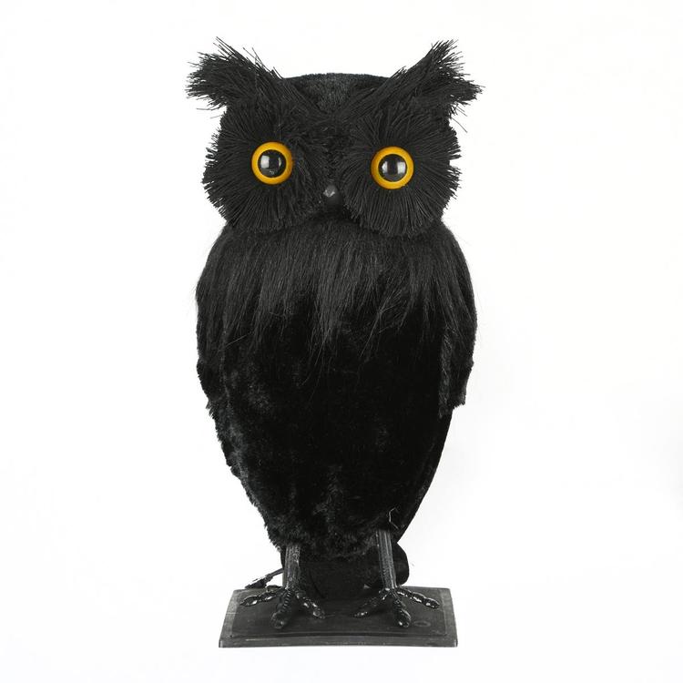 National Tree 11in. Eerie Eyes Owl Figurine