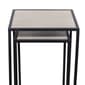 9th & Pike&#174; Black Metal Contemporary Accent Table - Set of 2 - image 5