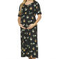 Womens Due Time Floral Round Neck Empire Waist Maternity Dress - image 3