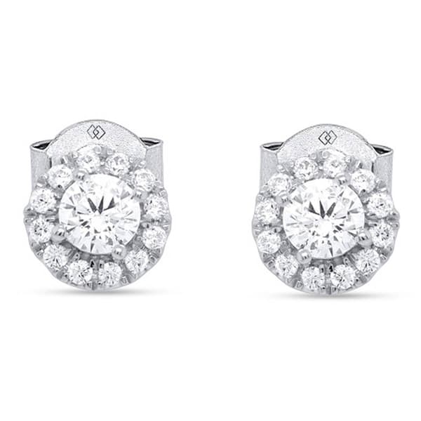 Nova Star® Sterling Silver & Lab Grown Diamond Earrings & Pendant