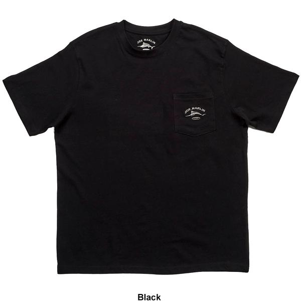 Mens Joe Marlin Embroidered Pocket Tee - image 