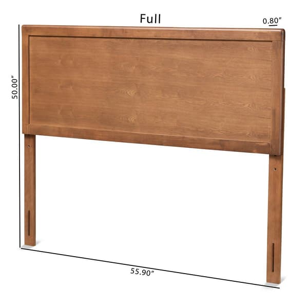 Baxton Studio Alan Ash Walnut Finished Wood Headboard