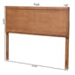 Baxton Studio Alan Ash Walnut Finished Wood Headboard - image 5
