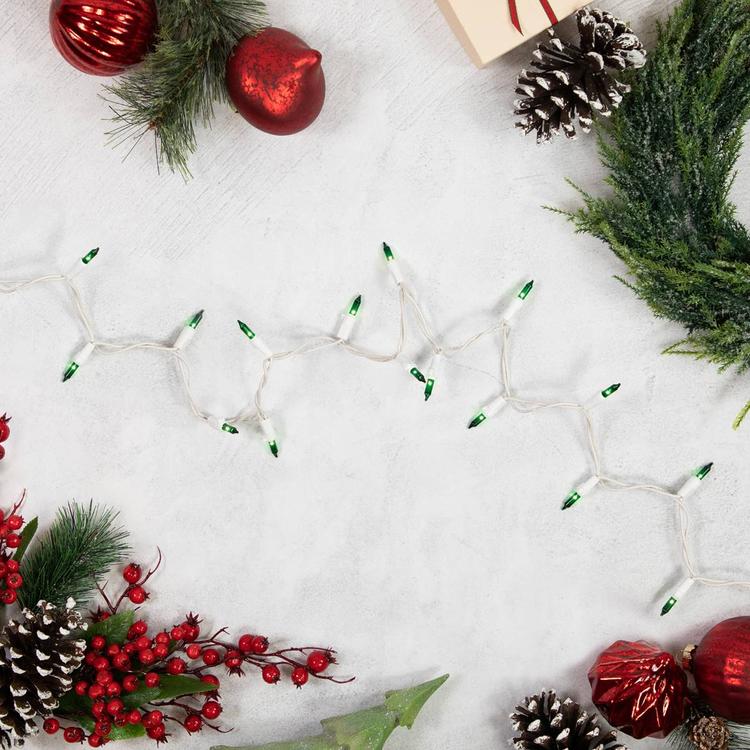 Northlight Seasonal 10ft. Green Christmas Lights - White Wire