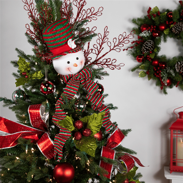 Northlight Plush Snowmen in Hats Christmas Ornaments - Set of 3