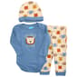 Baby Boy (NB-9M) bon bebe(R) 3pc. Cute Lion Bodysuit & Pants Set - image 1