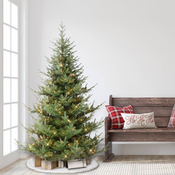 Puleo International 6.5ft. Pre-Lit Hillside Christmas Tree