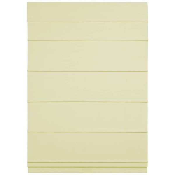 5in. Cordless Textured Fabric Roman Shades - Ivory