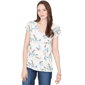 Petites Skyes the Limit Fresh Start Embroidered Mesh Top With S - image 1