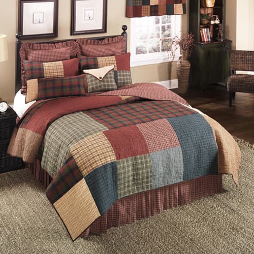 Donna Sharp Campfire Square Cotton Quilt Set - image 