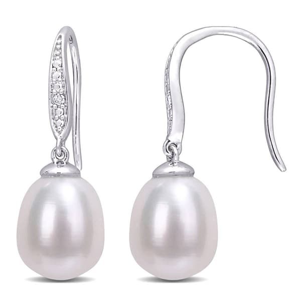 Gemstone Classics(tm) Pearl Shepherd Hook Earrings