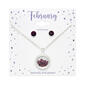 February Birthstone Shaker Necklace & Earrings Set - image 2