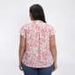 Plus Size Preswick & Moore® Flutter Sleeve Floral Blouse - image 2