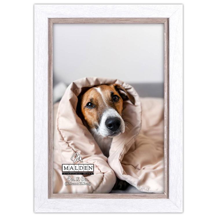 Malden Two-Tone White & Taupe Frame